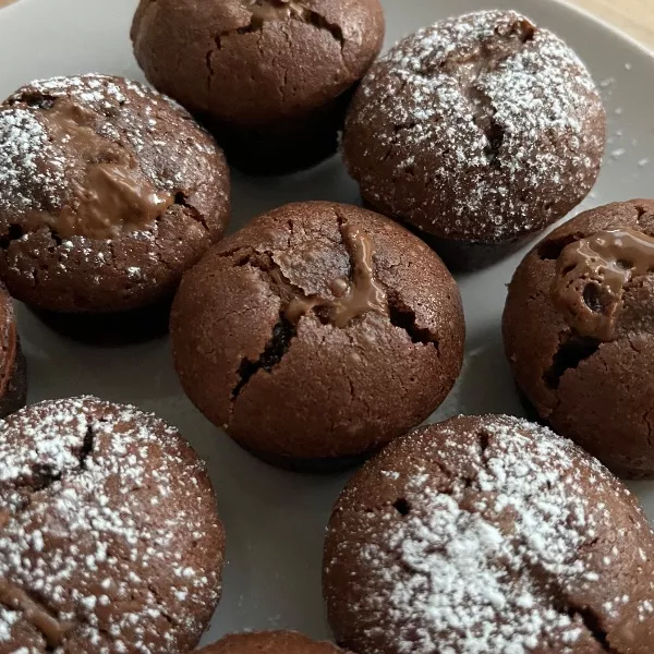 Moelleux au chocolat coeur praliné