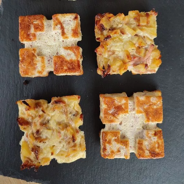 Carrés gourmands façon tortilla
