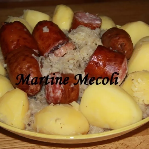 Choucroute garnie à partir de choucroute crue sans cook'in