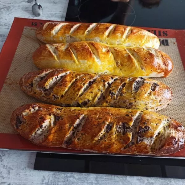 Baguettes viennoises aux pépites de chocolat