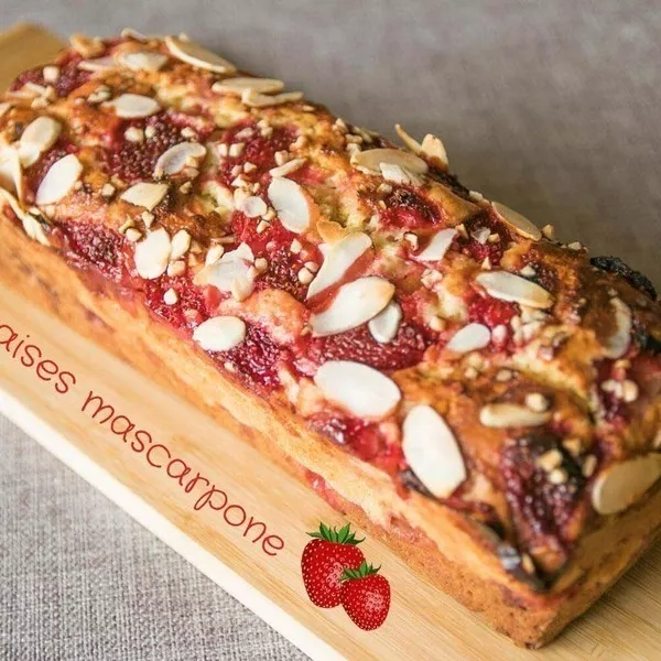 Cake fraises mascarpone