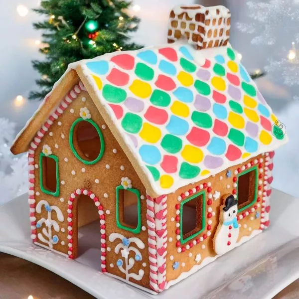 Maison de Noël Sablée