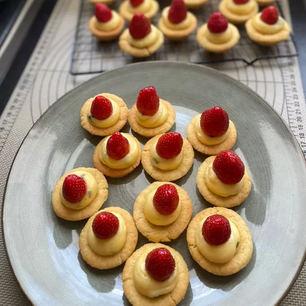 Mini tartelettes citron fraise 🍓 