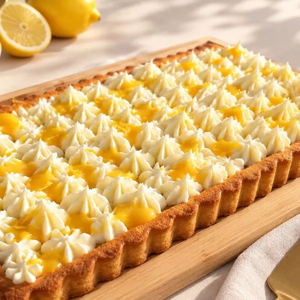 Tarte citron rectangulaire