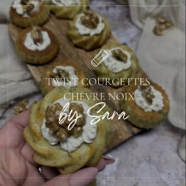 Twist courgettes chèvre noix