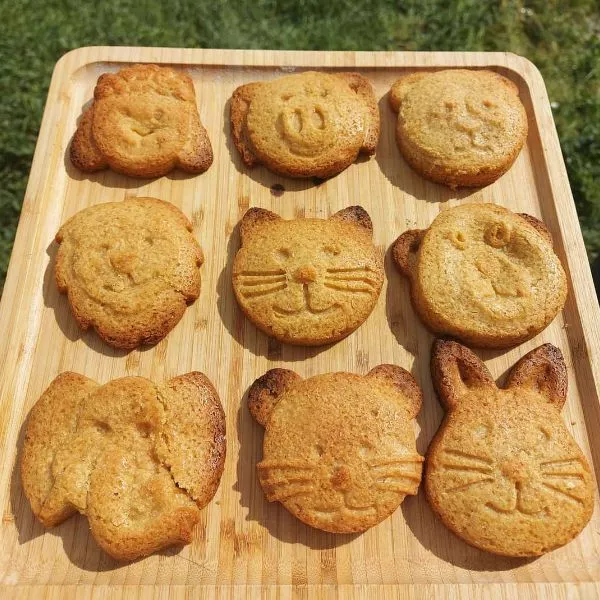 Sablées animaux à la noisette sans oeufs 
