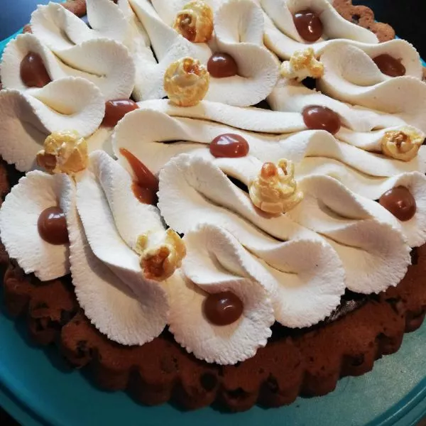Tarte cookie chocolat vanille