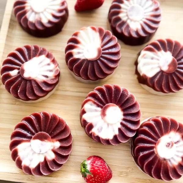 Panna cotta à la fraise