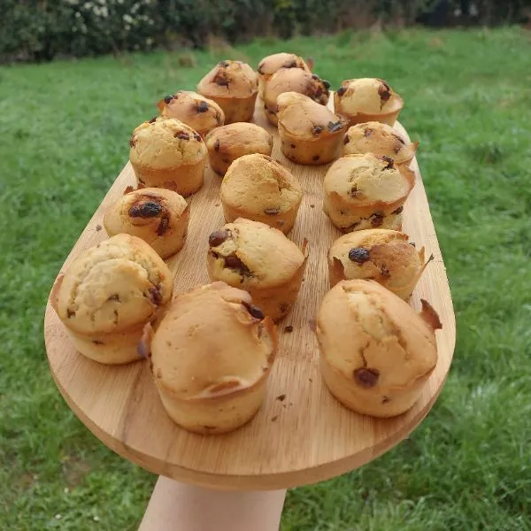 Muffins pépites de chocolat sans oeufs