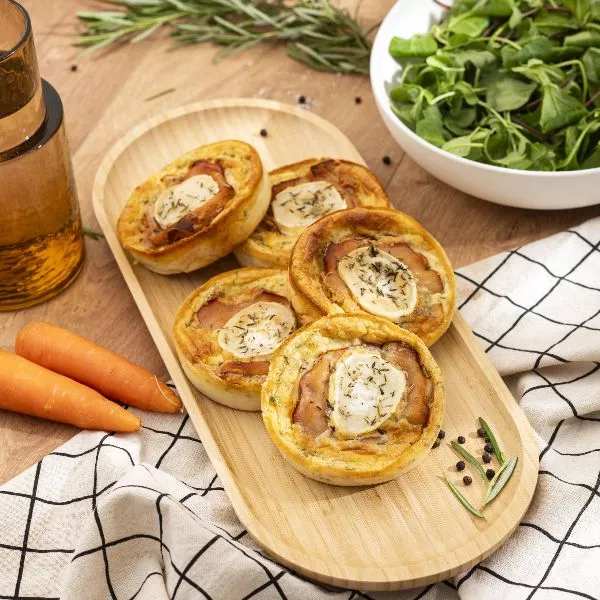 Clafoutis au chèvre et aux carottes