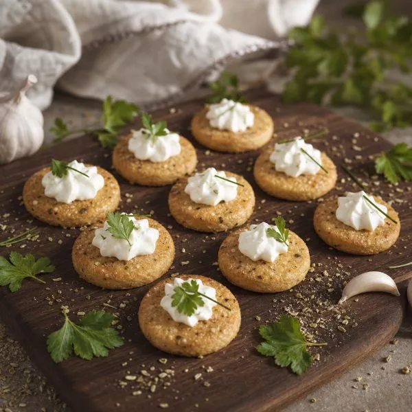 Sablés ail et fines herbes