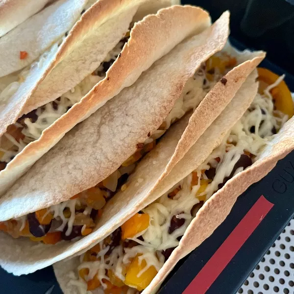 Fajitas végétariennes aux haricots rouges