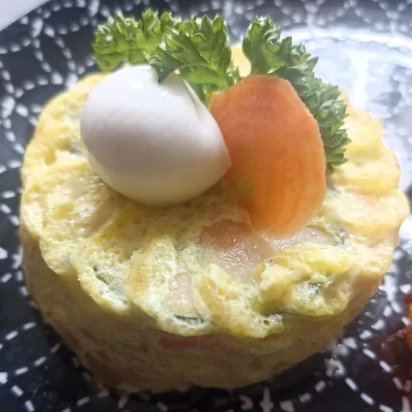 Flans aux légumes et saumon