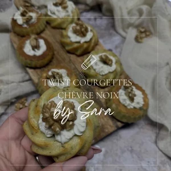 twist courgettes chèvre noix
