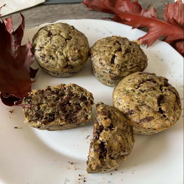 Muffins épinards et pépites de chocolat de Flo