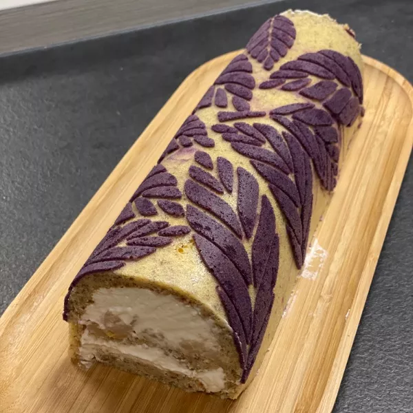 Bûche à la mousse de poires