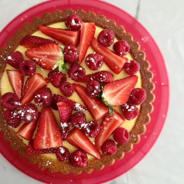 Gâteau renversé aux fruits rouges 🍓