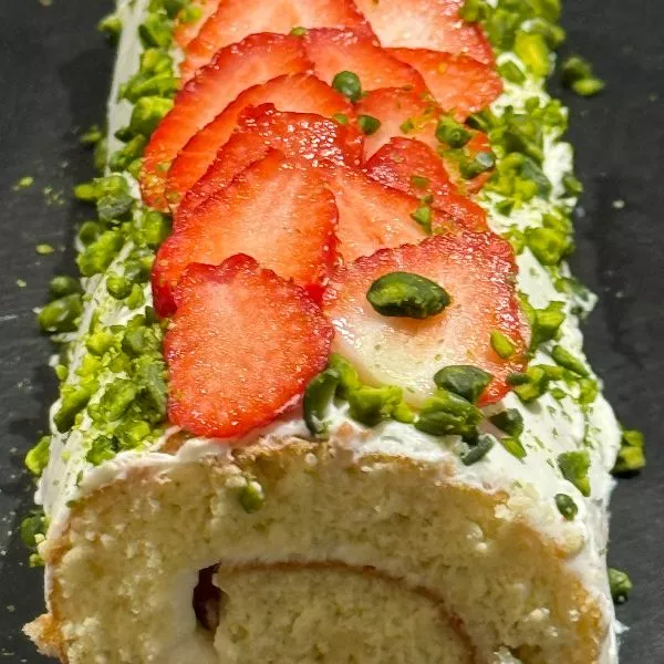 Le roulé fraise à l'Italienne