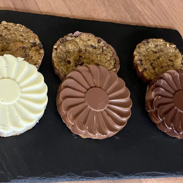 Cookies coque fleurie 