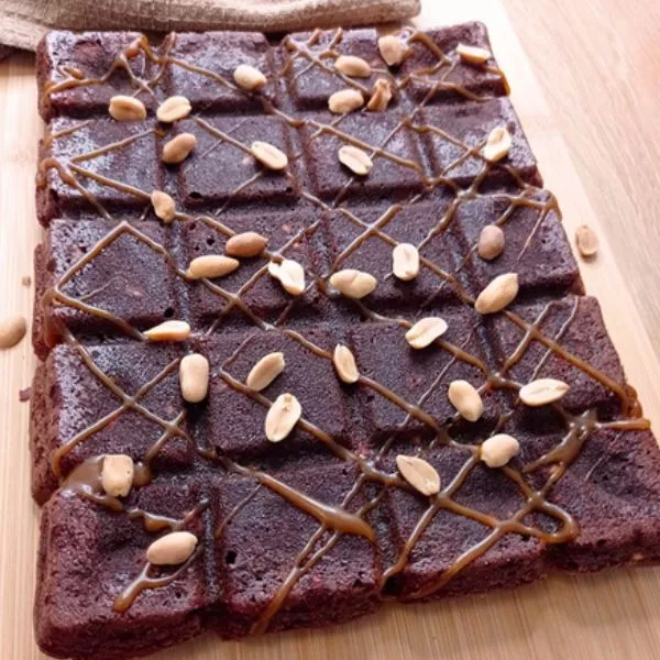 Brownie façon snickers