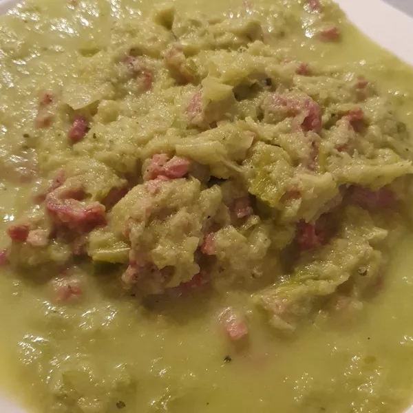 fondue de poireaux a la cancoillotte 