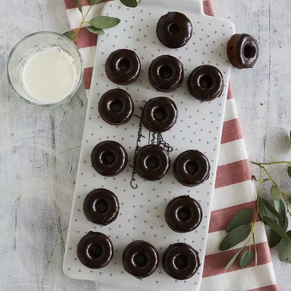 Mini-donuts au chocolat