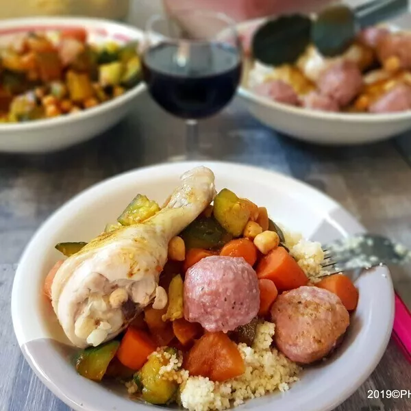 Couscous XXL (légumes et viandes) 
