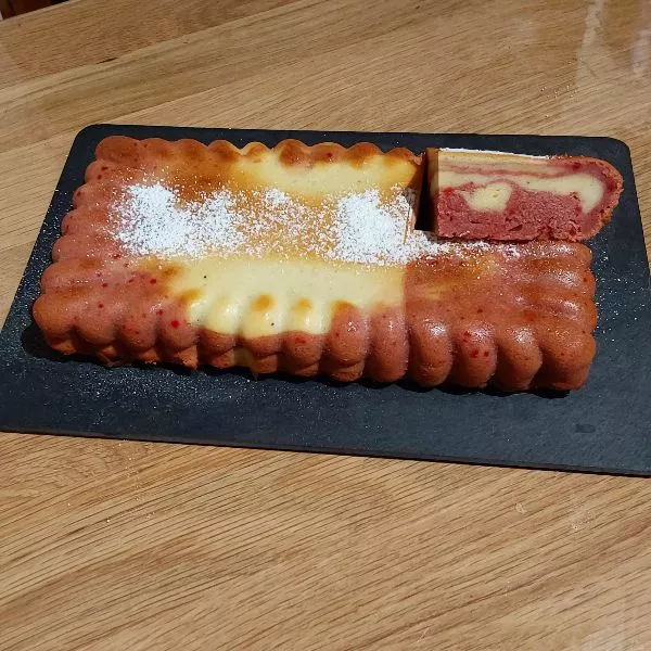 Marbré vanille fraise