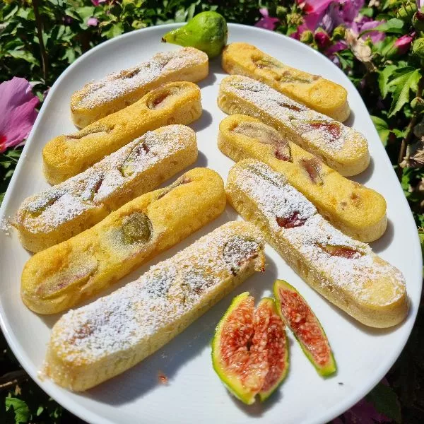 Bûchettes aux figues et au lait d'amande