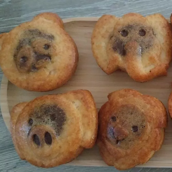 Animaux cœur praliné