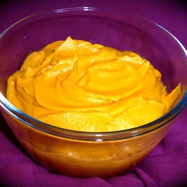 Purée patate douce - carottes