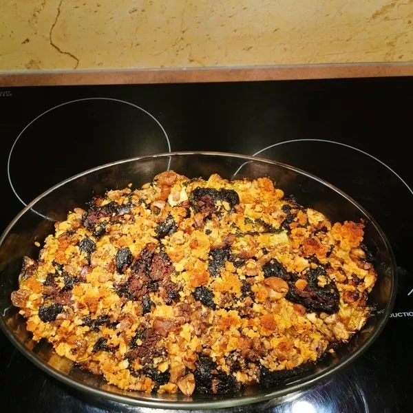 Crumble de boudin au chou