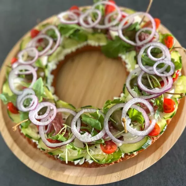 Tarte couronne apéro italienne