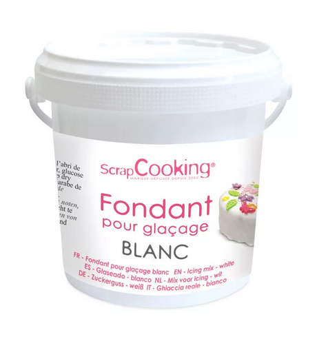 Fondant pour glaçage en poudre - blanc 500g