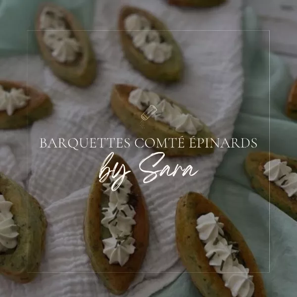 Barquettes comté épinards 