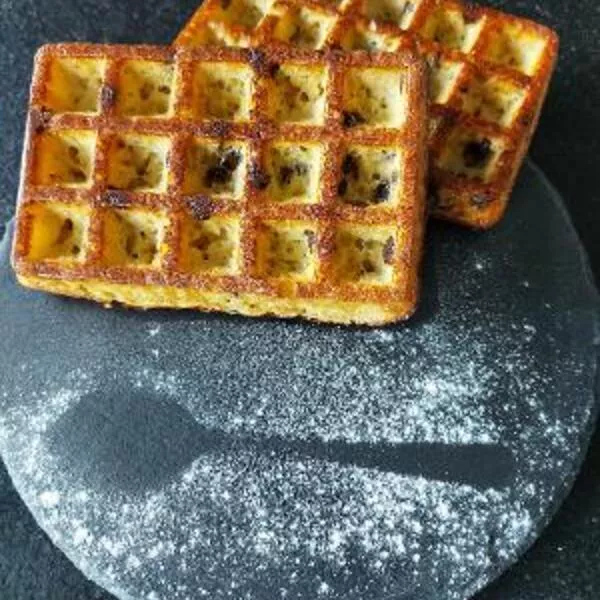 Gaufres healthy  aux pépites de chocolat