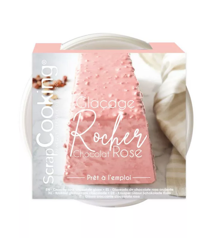 Glaçage rocher rose, noisettes et amandes 400g