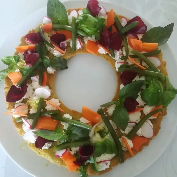 Tarte Couronne SM-000012 Légumes de printemps