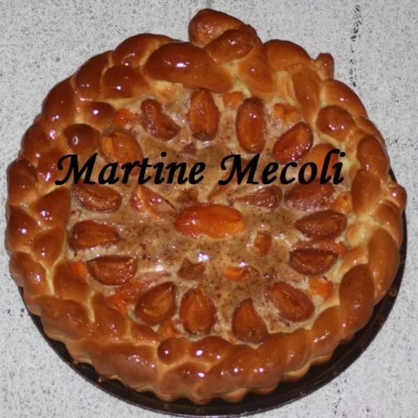 Tarte briochée aux abricots sans cook'in