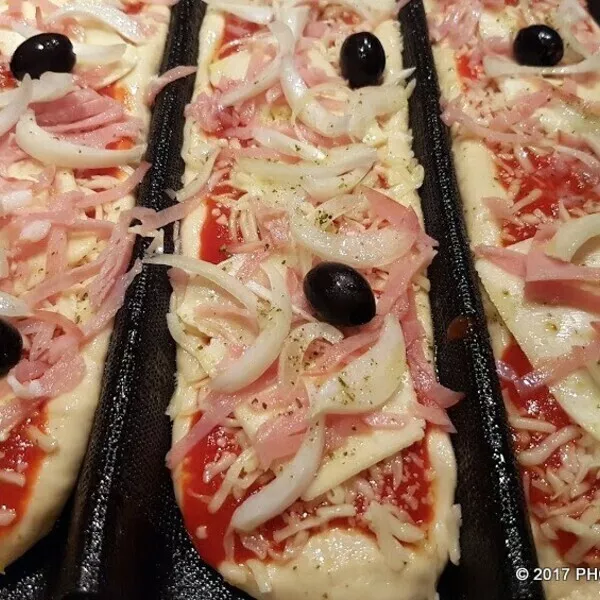 Pizza baguette (4) ou travée (3)