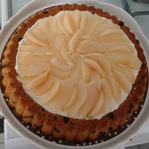 Tarte gourmande cookie poires