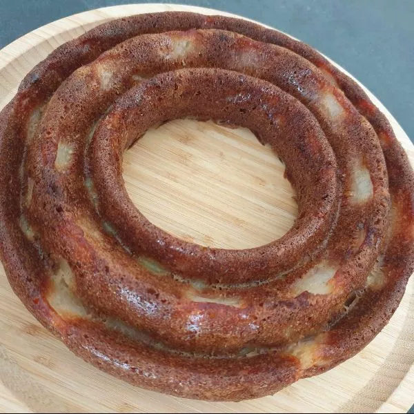 Quatre quarts aux pommes façon baba au rhum