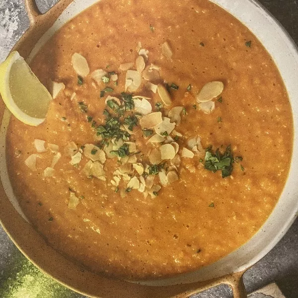 chorba aadess : soupe de lentille corail (égyptienne)