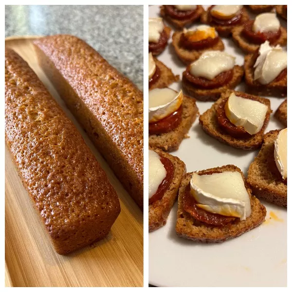 Pain d’épices et canapés à l’espagnole