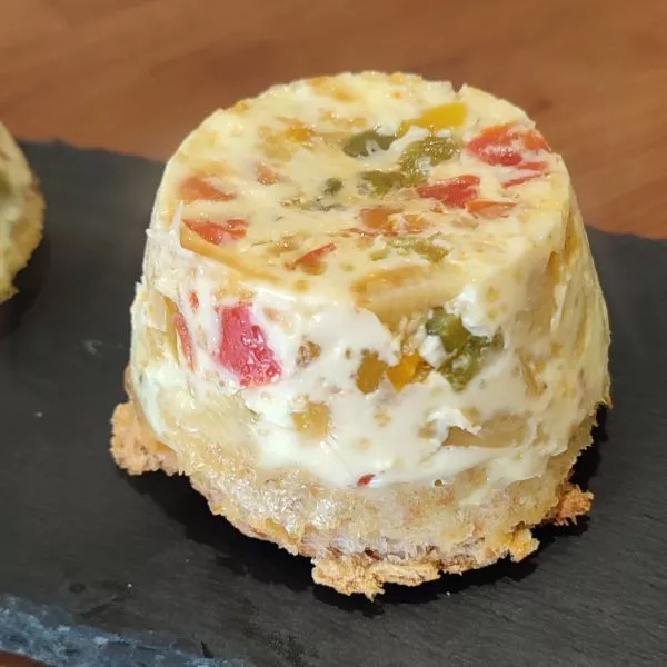 Flans multicolores aux poivrons