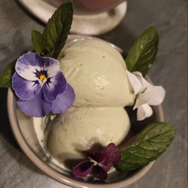 Glace à la menthe