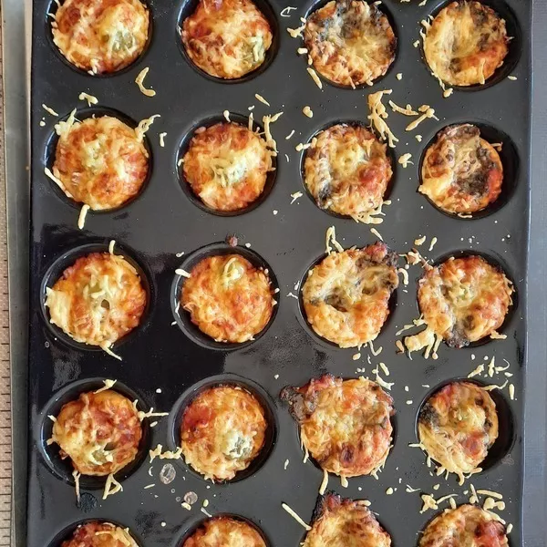 Mini pizza pâte liquide