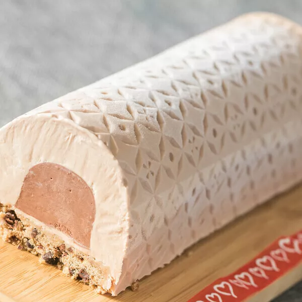  Bûche cookie, chocolat lacté caramel et noir (Laponie) SANS I-COOK'IN
