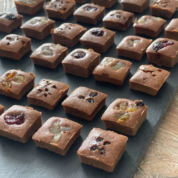 Petits cubes healthy au chocolat