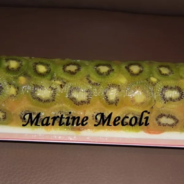 Terrine de pommes en robe de kiwis